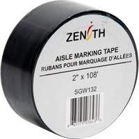 Aisle Marking Tape, 2" x 108', PVC, Black SGW132 | WestPier