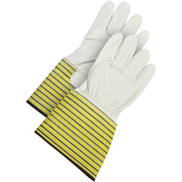 Classic Fitter's Gloves, Large, Grain Cowhide Palm, Fleece Inner Lining WestPier