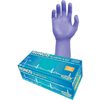 Blurite 6 EC Extended Cuff Examination Gloves, Small, Nitrile, 6-mil, Powder-Free, Purple, Class 2 WestPier