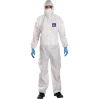 AlphaTec™ Microchem<sup>®</sup> 3-Piece Chemical Resistant Coveralls with Hood, 2X-Large, White SGX258 | WestPier