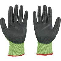 Gants &agrave; haute visibilit&eacute; enduits par trempage, Taille Moyen, Calibre 15, Rev&ecirc;tement Polyur&eacute;thane, Enveloppe en Poly&eacute;thyl&egrave;ne, ASTM ANSI niveau A5 WestPier
