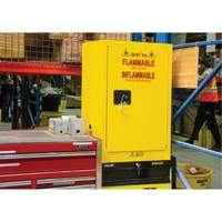 Flammable Storage Cabinet, 12 gal., 1 Door, 23" W x 35" H x 18" D SDN642 | WestPier