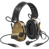 Casque VI NIB avec deux fils de sortie et rail arc Peltor ComTac, Style Bandeau, 23 dB WestPier