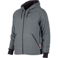Chandail &agrave; capuchon chauffant M12 complet, Hommes, 2T-Grand, Gris, Polyester WestPier
