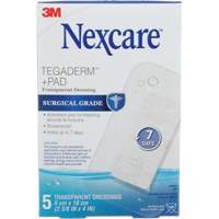 Nexcare™ Tegaderm™ + Pad Transparent Dressing, Rectangular/Square, 4", Plastic, Sterile SGZ357 | WestPier