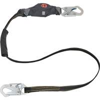 Anti-Corrosion Energy Absorbing Lanyard, 6', Rebar Hook Center, Snap Hook Leg Ends, Polyester WestPier