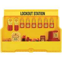 Premier Electrical Lockout Station, Thermoplastic Padlocks, 16 Padlock Capacity, Padlocks Included SGZ647 | WestPier
