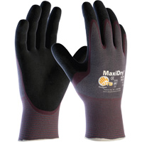 ATG MaxiDry&reg; Ultra Lightweight Seamless Gloves, Large, Nitrile Coating, 15 Gauge, Nylon/Elastane Shell WestPier