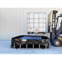 Ultra-IBC Berm&reg; Spill Berm, 400 US gal. Capacity, 6' W x 6' L x 18" H, L-Bracket WestPier