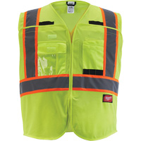 Veste de s&eacute;curit&eacute; pour signaleur, Jaune lime haute visibilit&eacute;, Moyen/Petit WestPier