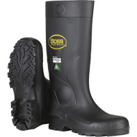 Dynamic Boss&reg; Full Safety Boot, PVC, Steel Toe, Size 6, Puncture Resistant Sole WestPier