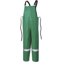 P43 035 CA-43&reg; FR Chemical- & Acid-Resistant Safety Bib Pants, Small, Green WestPier