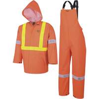 Element FR™ FR 3-Piece Safety Rain Suit, PVC, Small, High-Visibility Orange SHB254 | WestPier