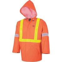 Element FR™ FR 3-Piece Safety Rain Suit, PVC, Small, High-Visibility Orange SHB254 | WestPier