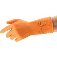 Gants r&eacute;sistants aux produits chimiques AlphaTec 87-320, Taille 9,5, 11,8" lo, Latex de caoutchouc, Doublure en Coton/Ouat&eacute;e, 17 mils WestPier