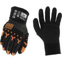 Speedknit M-Pact&reg; Thermal Gloves, 7, Nitrile Palm, Knit Wrist Cuff WestPier