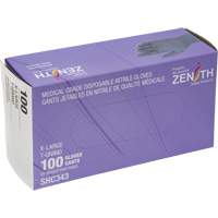 Medical Grade Disposable Gloves, X-Large, Nitrile, 6-mil, Powder-Free, Black, Class 2 WestPier
