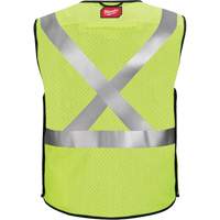 Breakaway Mesh Safety Vest, Black/High Visibility Lime-Yellow, Medium/Small, CSA Z96 Class 2 - Level FR SHC501 | WestPier