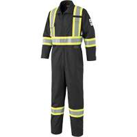 7702BKT FR-Tech&reg; Arc-Rated Coverall, Size 40 (Tall), Black, 10 cal/cm² WestPier