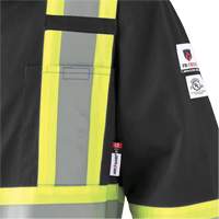7702BKT FR-Tech&reg; Arc-Rated Coverall, Size 40 (Tall), Black, 10 cal/cm² WestPier