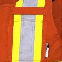 7712 FR-Tech&reg; Flame-Resistant Overalls, Small, High Visibility Orange WestPier