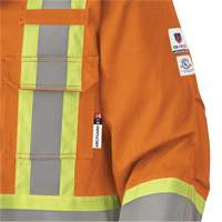 5533 Manteau de s&eacute;curit&eacute; ignifuge, Petit, Orange haute visibilit&eacute;, 58 cal/cm² WestPier