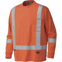 339SFA Chemise de s&eacute;curit&eacute; &agrave; manches longues ignifuge, Petit, Orange haute visibilit&eacute; WestPier