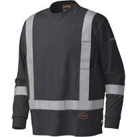 340SFA Chemise de s&eacute;curit&eacute; &agrave; manches longues ignifuge, Petit, Noir WestPier
