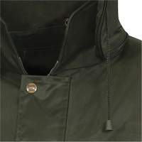 Nailhead Ripstop Tree Planter Hooded Jacket, Polyester/PVC, X-Small, Green SHE437 | WestPier