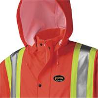 5896 Flame Resistant Waterproof Long Coat, Small, High Visibility Orange WestPier