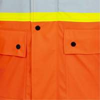 High-Visibility FR Waterproof Safety Jacket, X-Small, High Visibility Orange SHE543 | WestPier