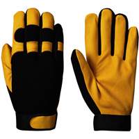 Mechanic's Style Ergonomic Gloves, Grain Goatskin Palm, Size Small SHE735 | WestPier
