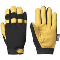 Mechanic's Style Insulated Ergonomic Gloves, Grain Goatskin Palm, Size Small SHE739 | WestPier