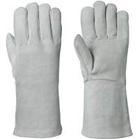 Fleece-Lined Welder's Gloves, Split Cowhide, Size Medium SHE746 | WestPier