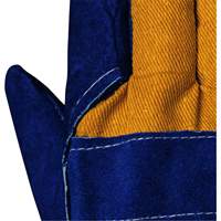Blue Insulated Fitter's Gloves, One Size, Split Cowhide Palm, Boa Inner Lining SHE771 | WestPier