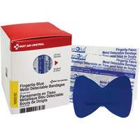Fingertip Blue Detectable Bandages, Fingertip, Fabric Metal Detectable, Sterile SHE880 | WestPier