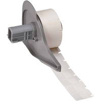 Self-Laminating Wrap-Around Wire & Cable Labels, Vinyl, 0.5" L x 0.75" H, White WestPier