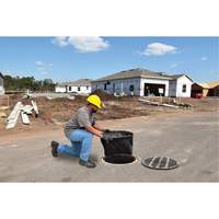 Bac de r&eacute;tention rond Ultra-Drain Guard avec orifice de trop-plein, Huile & s&eacute;diments, 22" - 25" lo x 22" - 25" la WestPier