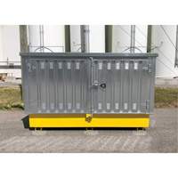 Steel Ultra-Twin IBC Hard Top, 123.4" L x 73.4" W x 66.4" H, 12250 lbs. Load Capacity WestPier