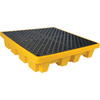 4-Drum Nestable Ultra-Spill Pallet&reg;, 66 US gal. Spill Capacity, 51" x 51" x 10" WestPier