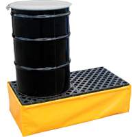 2-Drum Flexible Ultra-Spill Pallet&reg;, 66 US gal. Spill Capacity, 48" x 24" x 14" WestPier