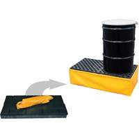 2-Drum Flexible Ultra-Spill Pallet&reg;, 66 US gal. Spill Capacity, 48" x 24" x 14" WestPier