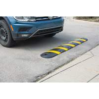 Speed Bump Kit, Rubber, 4' L x 11" W x 2" H WestPier