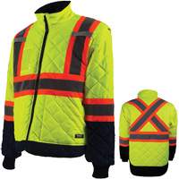 Freezer Jacket, Polyester, High Visibility Orange, Small WestPier