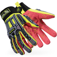 Rig Lizard&reg; 2028X Cut-Resistant Gloves, 6/X-Small, Synthetic/HPPE Palm, Elastic/Hook & Loop Cuff WestPier
