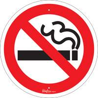No Smoking CSA Standard Safety Sign, 12" x 12", Aluminum, Pictogram WestPier