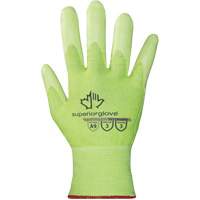 S21TXUGFN High-Visibility Cut-Resistant Gloves, Size 5/2X-Small, 21 Gauge, Nitrile Coated, TenActiv Shell, ASTM ANSI Level A9 WestPier