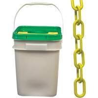 Heavy-Duty Plastic Safety Chain, Yellow SHH024 | WestPier