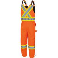5040 Waterpoof Quilted Safety Overalls, Polyester, Small, High Visibility Orange WestPier