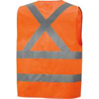 High-Visibility Tricot Safety Vest, High Visibility Orange, Small, Polyester, CSA Z96 Class 2 - Level 2 SHI011 | WestPier